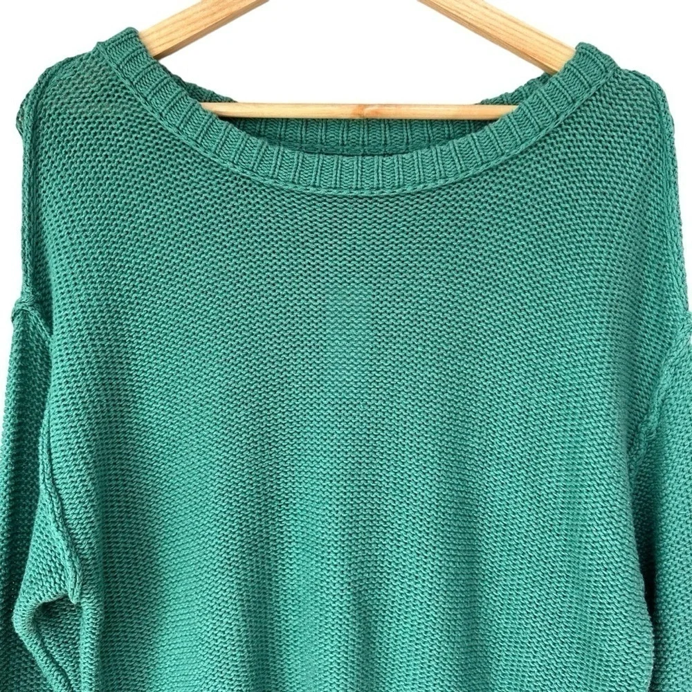 American Eagle Outfitters Kelly Green College Ready Long Sleeve Sweater, Small